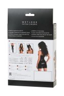 Wetlook black dress NAOMI - black M Glossy