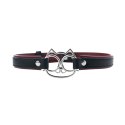 Adjustable collar with cat face. Fantasy
