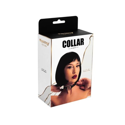 Adjustable collar with cat face. Fantasy