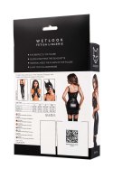 Glossy Nelly, dress, wetlook, black, M Glossy