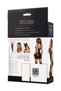 Glossy Rimma, dress, wetlook, black, L Glossy