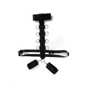Harness with adjustable neck, belt and breastplate with rings Fantasy