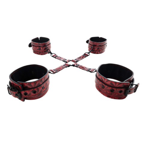 Luxury hogtie with wrist and ankle cuffs Fantasy