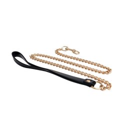 Metal and leather chain leash Fantasy