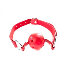 Red breathable ball gag with adjustable strap Fantasy