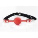 Red silicone ball gag with adjustable straps Fantasy