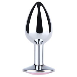 Silver Small Butt Plug with Blue Diamond Fantasy