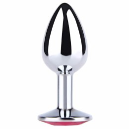 Silver Small Butt Plug with Purple Diamond Fantasy
