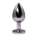 Silver Small Butt Plug with Red Diamond Fantasy