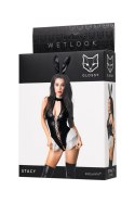 Wetlook body Stacy - black S Glossy