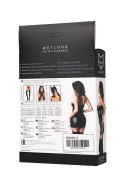 Wetlook dress Lillie - black L Glossy