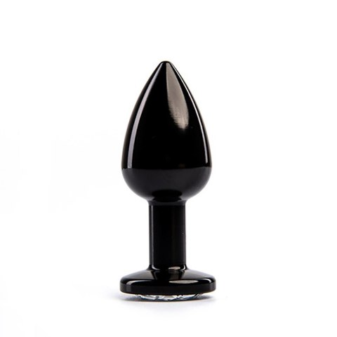 Black Butt Plug with White Diamond Fantasy