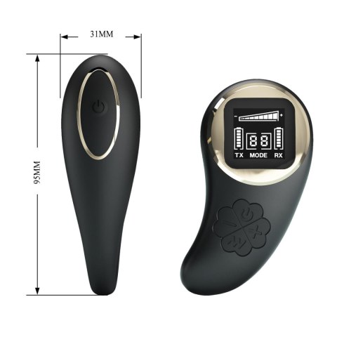 PRETTY LOVE - Nathan, Wireless remote control 9 speed levels 10 vibration functions, ABS Silicone , USB rechargeable Pretty Love