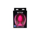 Pink small butt plug with white crystal Fantasy