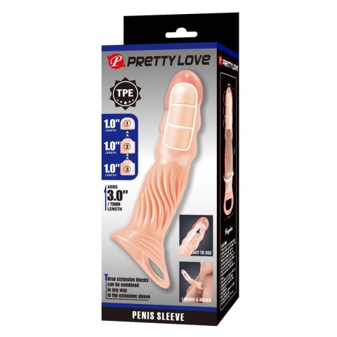 Pretty Love 3.0" Adjustable Penis Sleeve Extender Pretty Love