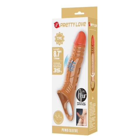 Pretty Love 8.7" Vibrating Penis Sleeve Extender Pretty Love