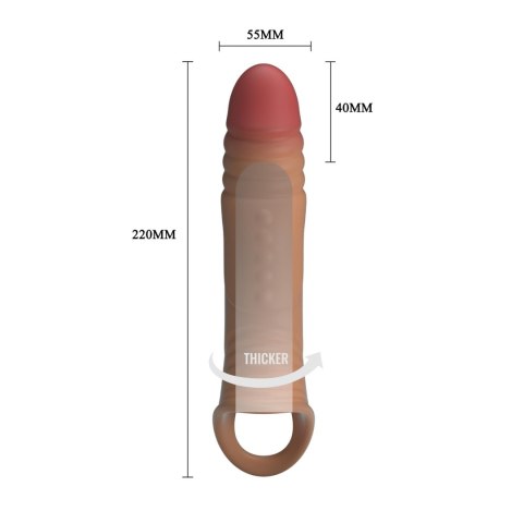 Pretty Love 8.7" Vibrating Penis Sleeve Extender Pretty Love