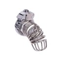 Stainless Steel Penis Cage 1 with Advanced Locking Mechanism Fantasy