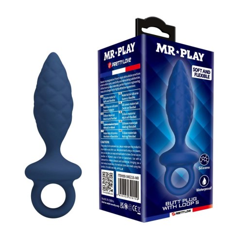MR. PLAY Butt Plug with Loop - Size S Mr. Play