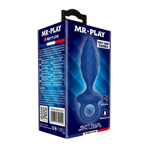 MR. PLAY Butt Plug with Loop - Size S Mr. Play