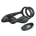 MR PLAY - VIBRATING ANAL PLUG with RING - Remote Control 12 functions Mr. Play