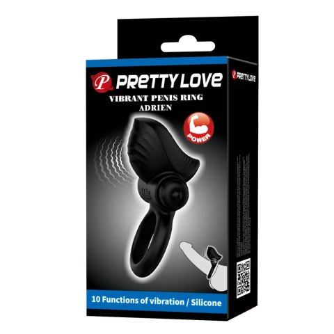 PRETTY LOVE - Vibrate Penis Ring ADRIEN 10 functions Pretty Love