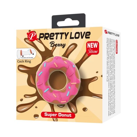 Silikonowy pierścień erekcyjny w kształcie pączka Pretty Love