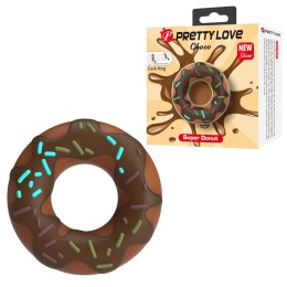 Pierścień erekcyjny w kształcie pączka Donut Silicone Cock Ring Pretty Love