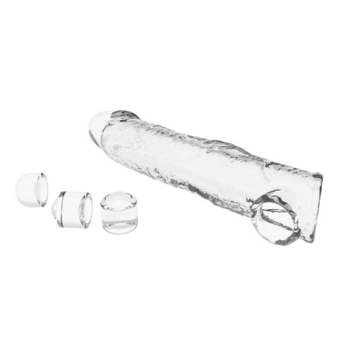 Pretty Love Extension Penis Sleeve with Modular Length Blocks - Clear - 26 cm Pretty Love