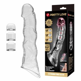 Nakładka  przedłużająca penisa - 28 cm - Przezroczysta Pretty Love