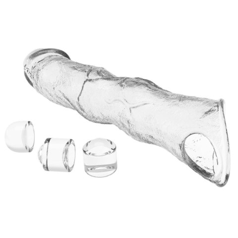 Nakładka  przedłużająca penisa - 28 cm - Przezroczysta Pretty Love