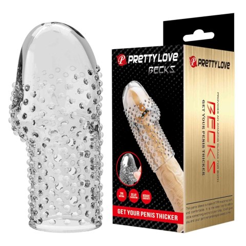 Pretty Love Penis Sleeve - Becks (Clear) Pretty Love