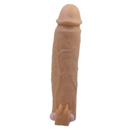 Pretty Love Xerxes - Penis Sleeve with Vibrating Ring, Flesh Color, 22 cm Pretty Love