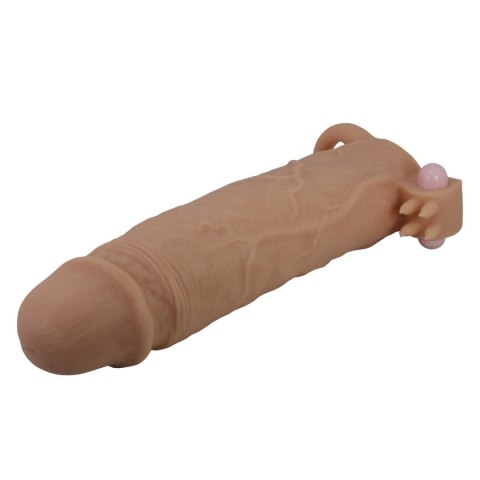 Pretty Love Xerxes - Penis Sleeve with Vibrating Ring, Flesh Color, 22 cm Pretty Love