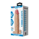 Pretty Love Xerxes - Penis Sleeve with Vibrating Ring, Flesh Color, 22 cm Pretty Love