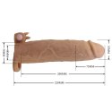 Pretty Love Xerxes - Penis Sleeve with Vibrating Ring, Flesh Color, 22 cm Pretty Love