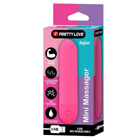 STEFAN, Mini massager, 10 vibration functions Pretty Love
