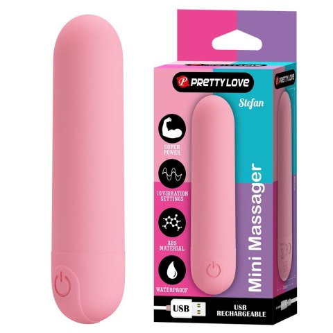 STEFAN, Mini massager, 10 vibration functions Pretty Love
