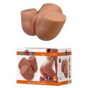 Crazy Bull Briony Realistic Vagina & Anal Masturbator with Vibrations - Brown Crazy Bull