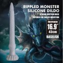 Power Monsters Basilisk - 43 cm Rippled Monster Silicone Dildo Power