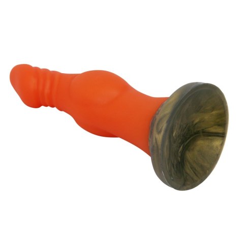 Power Monsters Blazeheart Charger - 18.5 cm Rippled Monster Silicone Dildo Power