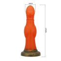 Power Monsters Blazeheart Charger - 18.5 cm Rippled Monster Silicone Dildo Power