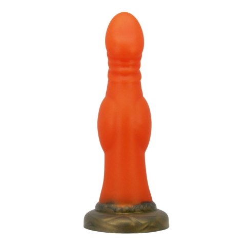 Power Monsters Blazeheart Charger - 18.5 cm Rippled Monster Silicone Dildo Power