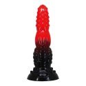 Power Monsters Fire Dragon - 24.5 cm Rippled Monster Silicone Dildo Power