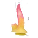 Power Monsters Flamebeast - 22.5 cm Rippled Monster Silicone Dildo Power