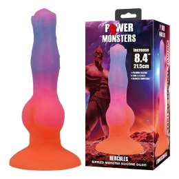 Power Monsters Hercules - 21.5 cm Rippled Monster Silicone Dildo Power