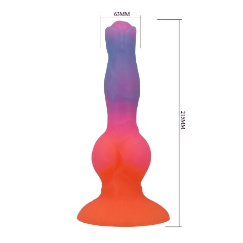 Power Monsters Hercules - 21.5 cm Rippled Monster Silicone Dildo Power