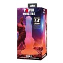 Power Monsters Hercules - 21.5 cm Rippled Monster Silicone Dildo Power