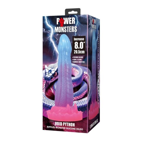 Power Monsters Void Python - 20.5 cm Rippled Monster Silicone Dildo Power