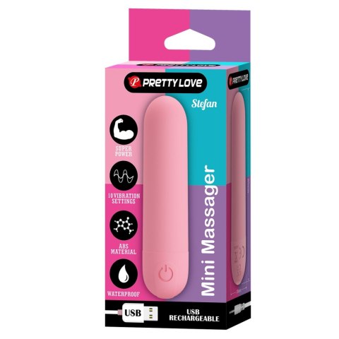 STEFAN, Mini massager, 10 vibration functions Pretty Love